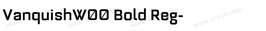 VanquishW00 Bold Reg字体转换